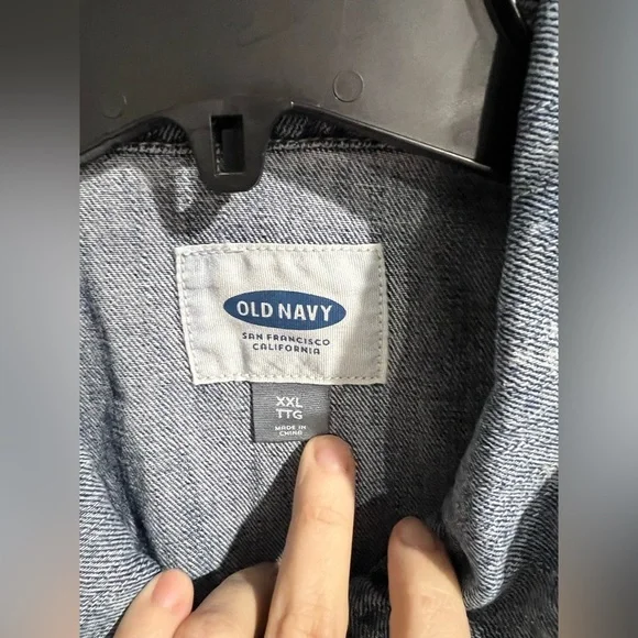 NEW NWT Old Navy paint splatter‎ Jean jacket XXL plus - Picture 4 of 7